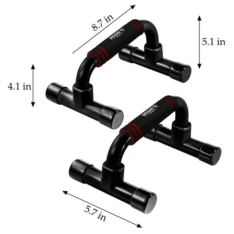 Redipo Push Up Bars Strength Training - Workout Stands With Ergonomic Push-up Bracket Board with Anti-Slip Sturdy Structure Portable for Home Fitness Training, Push Up Stands Handle for Floor Workouts - Image 2